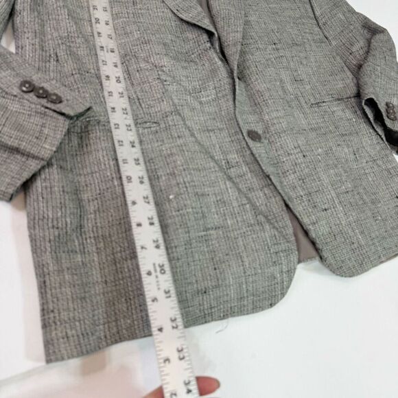 Ungaro Uomo Jacket Sports coat 42 Silk Wool Gray Single Button Blazer - Picture 6 of 10